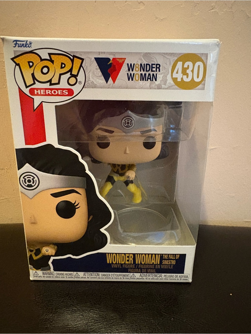 Funko Pop! Heroes Wonder Woman Vinyl Figure - Black, Yellow